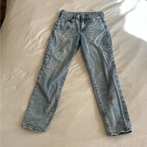 Old Navy Light Blue High-Rise Straight Jeans
